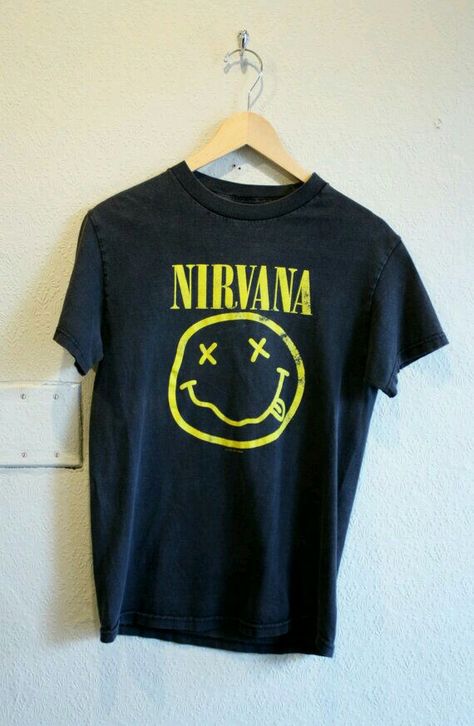 Nirvana T Shirt, Nirvana Logo, Nirvana Shirt, Vintage Band Tees, Band Merch, Band Shirts, Retro Shirts, Tour Shirt, Band Tees