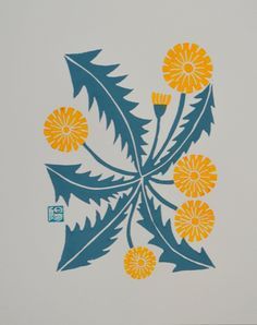 Linoleum Block Print dandelion | flora on Pinterest | Block Prints, Wood Engraving and Woodblock Print Dandelion Print, Linoleum Block Printing, Lino Art, A Dandelion, Linoleum Block, Printmaking Art, Chalk Pastels, Textured Paper, Yellow Leaves