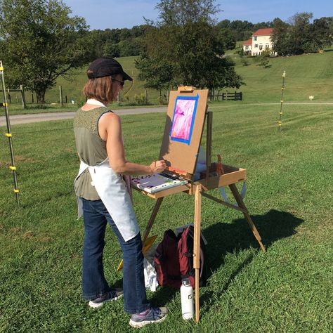 What I Learned in My Second Season as a Plein Air Newbie   Kim T. Richards www.kimtrichards.com Plein Air Easel, Pochade Box, Air Painting, Light Backpack, Painted Chairs, Leave Behind, Art How, Plein Air Paintings, Painting Tools