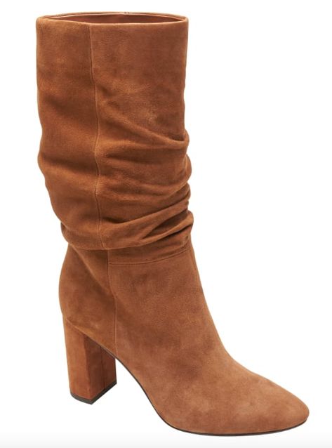 High-Heel Slouchy Boot Fall Thrifting, Winter Closet Essentials, Fall Boots Outfit, Elegant Boots, Insole Design, Fall Booties, Winter Closet, Slouchy Boots, Party Fits