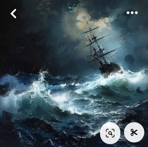 Ocean Storm Painting, Lighthouse In Storm, Dnd Ship, Ocean Drawing, Ocean Storm, Ocean Waves Painting, Sea Storm, Sea Pictures, Boat Drawing