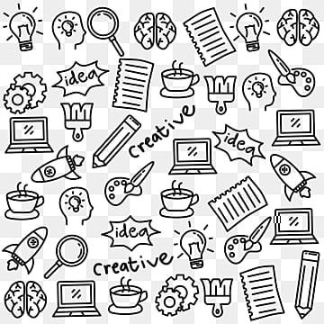 Doodles To Do When Bored, Hand Inspiration, Abstract Vector Design, Drawing Objects, Doodle Google, Brain Vector, Music Vector, Travel Doodles, Doodle Png