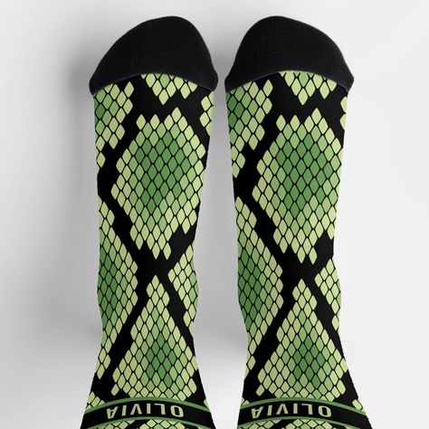 Classic Custom Name Snake Animal Print Pattern Socks Funky Patterns, 7 Continents, Animal Print Pattern, Print Design Pattern, Pattern Socks, Animal Prints Pattern, Sock Game, Patterned Socks, Pretty Design