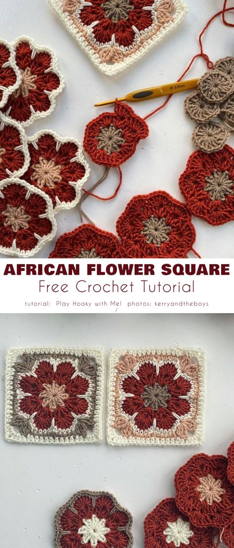 Flower Grammy Square, Grabby Square Sweater, Granny Square Crochet Sweater Layout, Hexagon Flower Crochet Pattern, Pretty Crochet Granny Squares, Crochet Patterns Squares Blanket, Cottage Style Crochet, Crochet Textile Art, Crochet Project Free Pattern