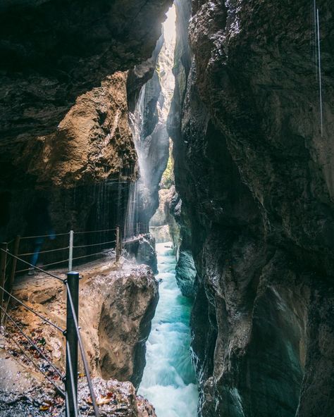 Everything you need to know about visiting the Partnach Gorge in Garmisch-Partenkirchen (Bavaria) in Southern Germany, including info about the hike, what to expect, how to get there and more. #partnachgorge #partnachklamm #bavaria #bayern #garmischpartenkirchen #germany #europe Partnach Gorge Germany, Hiking Germany, Germany Trip, Vacation 2024, Night Hiking, Southern Germany, Garmisch Partenkirchen, Best Vacation Spots, Travel Images