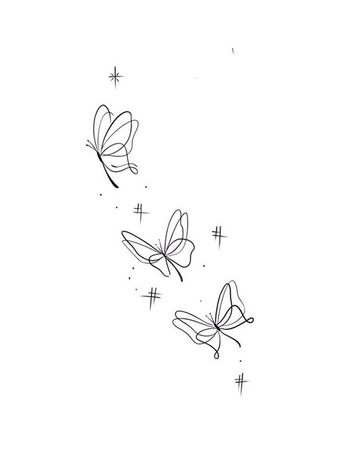 Feminine Spine Tattoos Butterfly, Fine Line Butterflies Tattoo, Fine Line Small Tattoo Ideas, Spine Tattoo With Butterflies, Feminine Butterfly Tattoo, Butterfly Tattoo Fine Line, Fine Line Butterfly Tattoo, Fine Line Butterfly, Butterfly Line Drawing