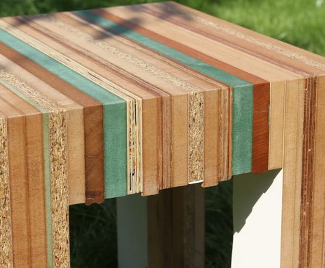 Furniture From Waste, Cut Furniture, Garden Bars, Recycled Wood Furniture, Wood Waste, Cnc Furniture, Eco Architecture, House Tips, Sustainable Furniture