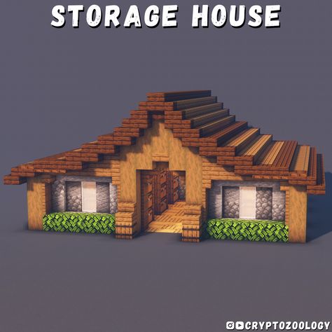 Storage House Minecraft, Minecraft Storage House, Minecraft Storage, House In Minecraft, Minecraft Mansion, House Tutorial, Minecraft Interior Design, Bangunan Minecraft, Minecraft House Plans