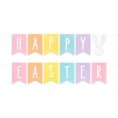 Happy Easter Banner by Celebrate It™ | Easter Party Supplies | Michaels Easter Party Decorations, Easter Festivities, Happy Easter Banner, Banner Shapes, Easter Banner, Easter Party Decor, Party Wall, Felt Banner, Felt Garland