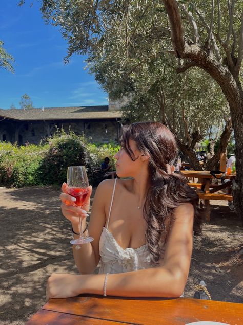 wine date aesthetic napa valley italy spring summer trip sundress Wine Tour Aesthetic, Wine Pictures Aesthetic, Winery Picture Ideas Instagram, Wine Tasting Picture Ideas, Winery Poses Instagram, Wine Tour Outfit Spring, Winery Picture Ideas Friends, Winery Aestethic, Wine Tasting Pictures