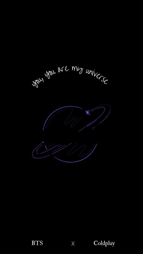 You Are My Universe Wallpaper, Coldplay Symbols, You Are My Universe, Coldplay Spotify Wallpaper, Coldplay Fix You Tattoo, Coldplay Logo, Coldplay Illustration Art, Sky Full Of Stars Coldplay Wallpaper, My Universe Bts