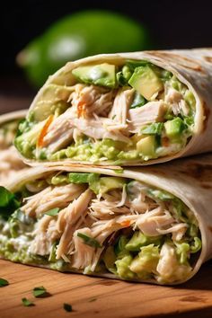 Chicken Wrap Aesthetic, Avocado Lunch Ideas, Wraps Aesthetic, Avocado Chicken Lettuce Wraps, Meals With Avocado, Avocado Wraps, Chicken Avocado Wrap, Avocado Wrap, American Foods