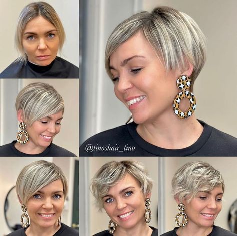 Best Long Pixie Hairstyle Ideas White Pixie Cut, Long Pixie Haircut, Long Pixie Bob, Hair Stages, Long Pixie Cut, Pixie Haircut Ideas, Asymmetrical Pixie Cuts, Choppy Pixie Cut, Longer Pixie Haircut