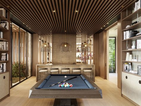 Luxury Recreation Room, Cinema And Games Room, Rumpus Room Ideas, Modern Billiard Room, Luxury Billiard Room, Luxury Game Room, Modern Game Room, Pool House Decor, Snooker Room