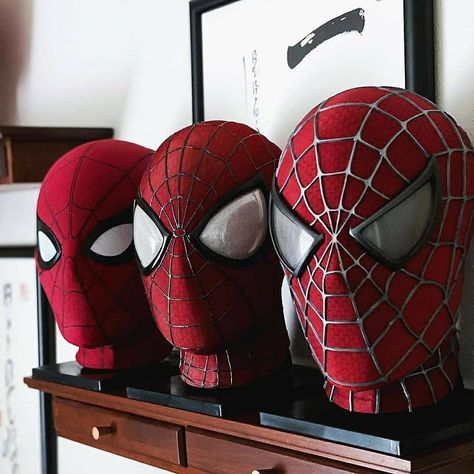 Marvel | DC artworks on Instagram: “Which mask you like to own from this collection? @tiny_fan_world . . . . #spidermanfarfromhome #spidey #spiderman #amazing…” Mafex Spiderman, Mask Movie, Spiderman Mask, Spiderman Theme, Spiderman 3, Spiderman Pictures, The Amazing Spider Man, Marvel Spiderman Art, Spider Man 2