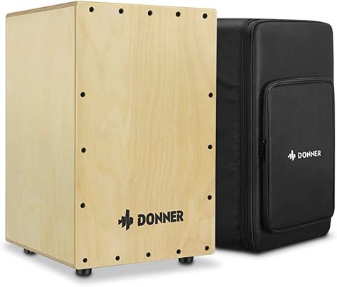 Amazon.com: Donner Cajon Drum Box,Percussion Instrument Full Size with Internal Guitar Strings & Beatbox Bag, Birchwood Beat Cahone Drum with Backpack Dual Adjustable Straps DCD-1 : Musical Instruments Beatbox Instrument, Cajon Box Drum, Cajon Drum, Drum Box, Percussion Instrument, Lacrosse Equipment, Dance Equipment, Automotive Tires, Percussion Instruments