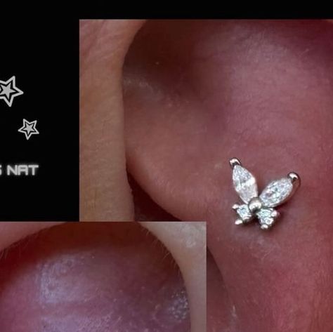 Titanic Tattoo and Piercings on Instagram: "Adorable set of matching flat piercings🦋 Mother/daughter treat with 14ct gold butterflies ✨
.
.
.
.
By @sharp.ass.nat 
#titanictattoos #piercing #piercings #pierceruk #bodyjewellery #bodyjewelry #earpiercing #bournemouth #poole #motherdaughter #matchingpiercings" Tattoo And Piercings, Titanic Tattoo, Flat Piercings, Flat Piercing, Bournemouth, Gold Butterfly, Body Jewellery, Titanic, Tattoos And Piercings