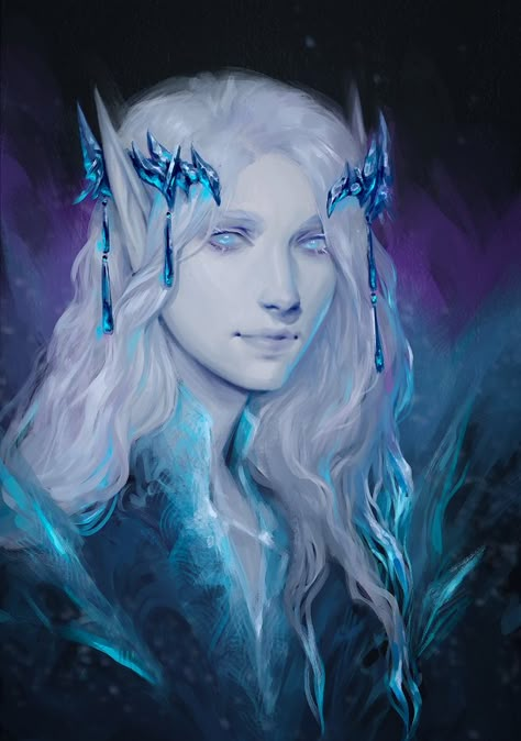 Fey Prince, Winter Fey, Icewind Dale, Dnd Campaign, Greatest Villains, Dnd Monsters, Fantasy Portraits, Dnd Art, Dark Elf