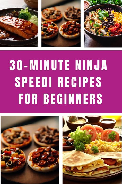 Discover the magic of preparing speedy, nutritious meals with our beginner-friendly collection of 30-Minute Ninja Speedi Recipes. Unlock the perfect balance of time and flavor that every kitchen adventurer seeks. Ninja Speedi Recipes For Beginners, Ninja Speedi Meals Recipes, Ninja Speedi Recipes, Ninja Speedi Cooker Recipes, Nutri Ninja Recipes, Ninja Cooking System, Ninja Cooking System Recipes, Ninja 2, Cooking Book