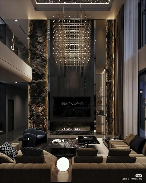 Luxury Loft Apartment, Modern Penthouse, Penthouse Design, Modern Luxury Interior, Luxury Room Bedroom, Luxury Living Room Design, Rustic Home Design, Design Room, Home Entrance Decor