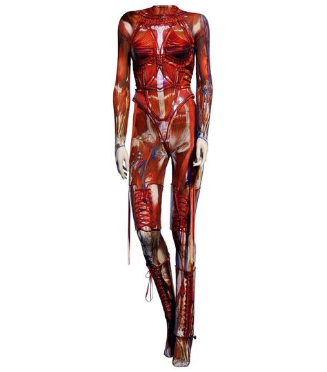 Mylene Farmer, Notes Style, Print Bodysuit, Paul Gaultier, Jean Paul Gaultier, Jean Paul, Farmer, Anatomy, Wonder Woman