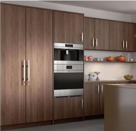 Microwave And Oven Cabinet, Built In Refrigerator Cabinet, Oven Wall, Panel Ready Refrigerator, No Upper Cabinets, Oven Cabinet, System Kitchen, Refrigerator Cabinet, Built In Refrigerator