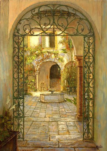 La Almoraima / Country house in Andalusia Courtyard Entry, Casas Coloniales, Andalusia, Security Door, Altered Art, Country House, House Design, Patio, Italy