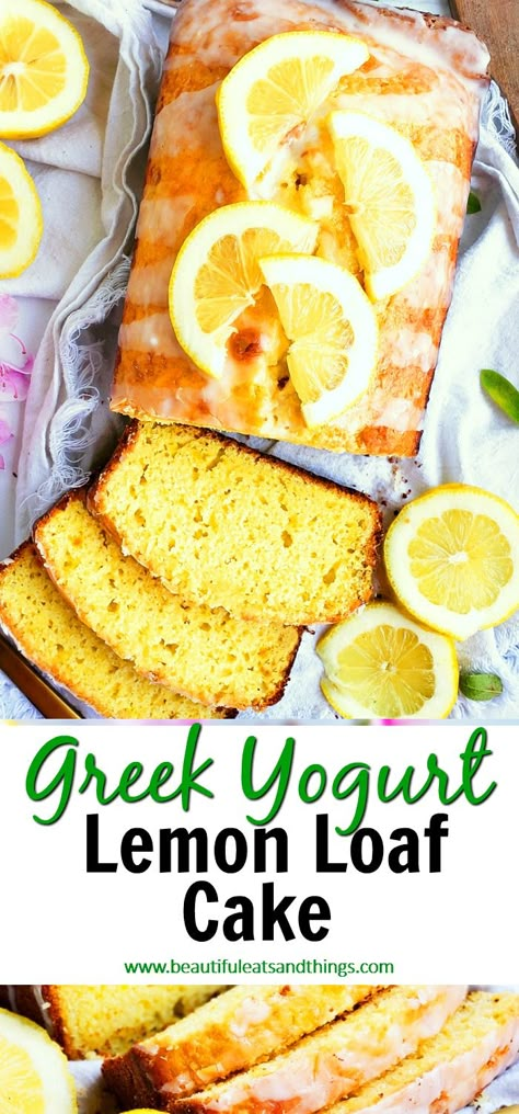 Lemon Yogurt Loaf Cake, Lemon Yogurt Bread Recipe, Lemon Bread Recipe Healthy, Greek Yogurt Loaf Cake, Healthy Lemon Muffins Greek Yogurt, Healthy Lemon Pound Cake, Lemon Greek Yogurt Cake, Healthy Lemon Loaf Greek Yogurt, Greek Yogurt Lemon Loaf