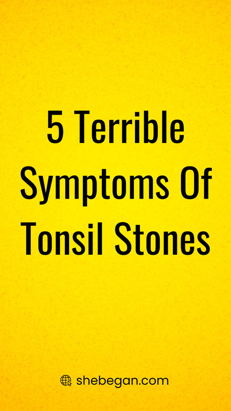 Tonsil stone sounds intimidating because it’s usually associated with inflammation and infection, but don’t be alarmed.

Most of the time, they are quite small in size and tend to go away on their own. If they don’t, with the help of this article, you can learn to spot their symptoms, catch them on time and either remove them yourself or have a doctor do it for you. Tonsil Stone Removal, Tonsil Stone, Abdominal Pain Relief, When To Plant Vegetables, Natural Face Cleanser, English Phrases Idioms, Dr Berg, Natural Antibiotics, Healthy Routine