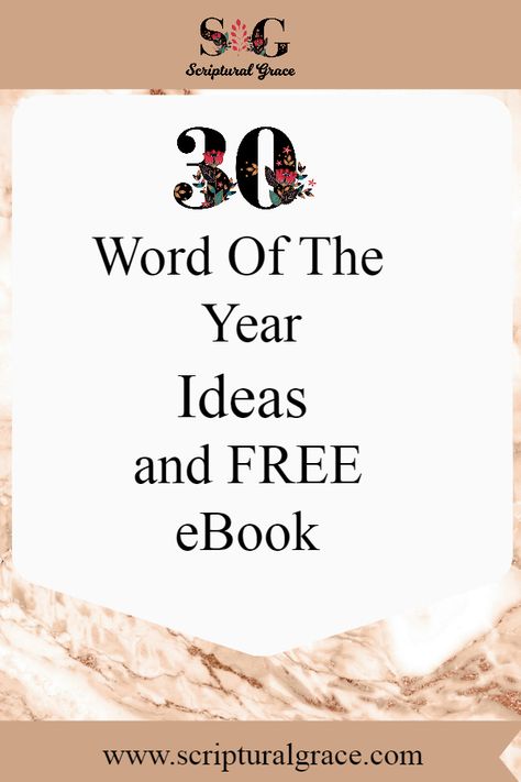 Word Of The Year Ideas, Words Of The Year, One Little Word, Womens Christian Shirts, Word Of The Year, New Year's Resolution, Your Word, Words Matter, Bible Journal