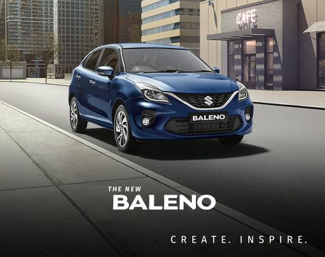 Check out the NEXA Baleno design, interior & exterior images. Click for Maruti Suzuki Baleno interior & exterior images with 360 view. View Baleno car images here! Baleno Car, Maruti Suzuki Baleno, Nexa Car, Suzuki Baleno, Maruti Suzuki Cars, Studio App, Delta Blues, Maruti Suzuki, Sigma Alpha