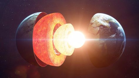 #planet #earth #core #astronomy astronomical object space art #science #layer #4K #wallpaper #hdwallpaper #desktop Seismic Wave, Outer Core, Rhett Butler, Earth's Magnetic Field, Earth's Core, Strawberry Moons, Geothermal Energy, Old Rock, Plate Tectonics