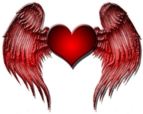 Heart With Wings Tattoo, Facebook Featured Photos, Images Emoji, Cover Pics For Facebook, Potter Aesthetic, Angel Wings Heart, Scary Dogs, Biker Quotes, Angel Wings Tattoo