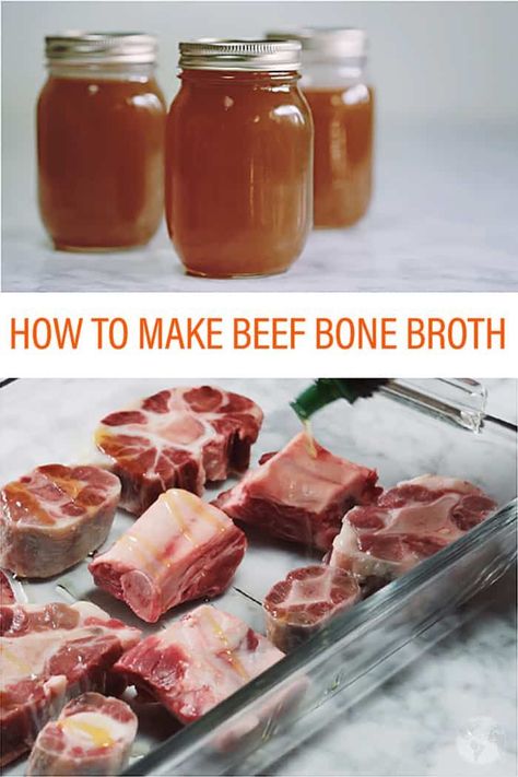 Want to learn how to make healthy beef bone broth? Homemade beef broth is healthy and easy to make. | allthatsjas.com | #beefbonebroth #broth #stock #beef #bone #homemade #healthy #soup #allthatsjas #recipes Beef Bone Broth Recipe, Beef Stock Recipes, Slow Cooker Bone Broth, Carnivore Lifestyle, Beef Soup Bones, Broth Benefits, Homemade Beef Broth, Bone Broth Benefits, Organ Meat