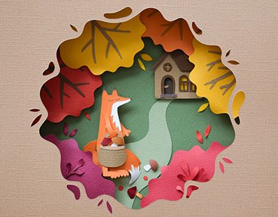 Thanksgiving Day | paper art on Behance Easy Diorama, Colorful Sheets, Cut Paper Illustration, Cut Out Art, Paper Cutout Art, 3d Paper Art, Paper Cut Design, Sheets Of Paper, Layered Art