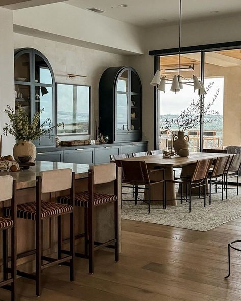 Lindye Galloway (@lindyegalloway) • Instagram photos and videos Open Concept Dining Room, Lindye Galloway, Future Cities, Organic Elements, Wood Kitchen Island, House Extension Design, Modern Elements, Bathroom Design Luxury, Dining Room Inspiration