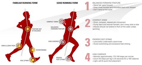 The Biomechanics of Running and its Transfer to the Performance of CrossFit Exercises//I CRINGE when I see bad running form....especially from "RUNNERS" Good Running Form, Proper Running Form, Running Techniques, Running Form, Arm Balances, Crossfit Training, Winter Running, Born To Run, Muscle Training