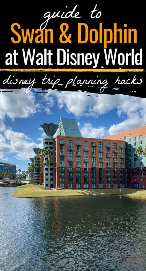 disney swan and dolphin resort World Trip, Disney Trip Planning, Disney Vacation Planning, Disney Hotels, Disney Resorts, Disney World Tips And Tricks, Disney World Trip, Disney World Vacation, Disney Springs