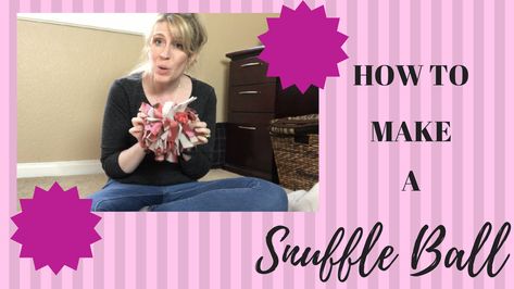 How To Make A Snuffle Ball for Canine Enrichment Enrichment Dog, Canine Enrichment, Snuffle Ball, Animal Enrichment, Pet Crafts, Dogs Video, Dogs Accessories, Puppy Obedience Training, Selling Crafts