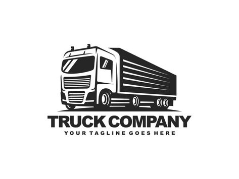 Truck Logo Design, Delivery Logo, Truck Delivery, Truck Logo, M Monogram, Trucking Companies, Design Vector, Vector Art, Logo Design