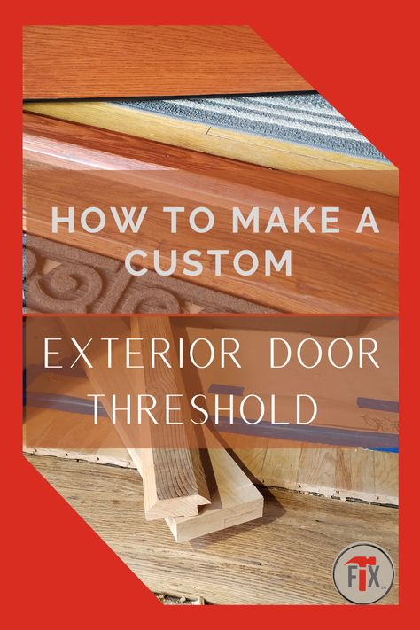 Door Threshold Ideas Interior, Front Door Threshold Ideas, Front Door Thresholds, Door Threshold Ideas, Diy Threshold Transition, Door Threshold Replacement, Front Door Threshold, How To Replace Exterior Door Threshold, How To Fix Gap In Exterior Door