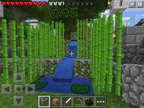 Minecraft bamboo forest Minecraft Bamboo Forest, Minecraft Server, Minecraft Inspo, Fire Nation, Bamboo Forest, Minecraft House, Forest House, Minecraft Ideas, Kiwi