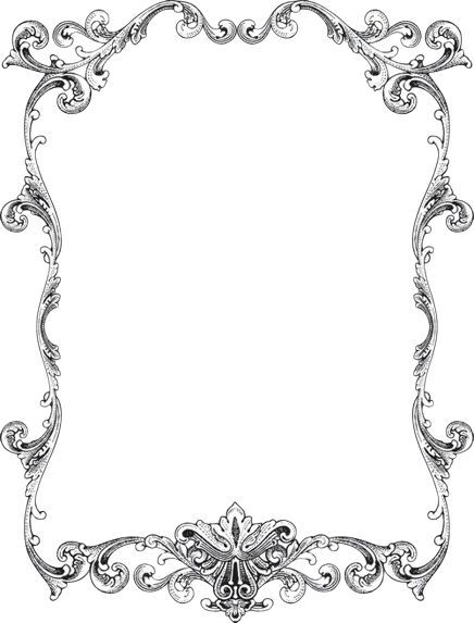 Gothic Border, Gothic Art Nouveau, Art Nouveau Border, Nouveau Border, Sigil Tattoo, Baroque Frames, Frame Border Design, Laser Engraved Ideas, Frame Border