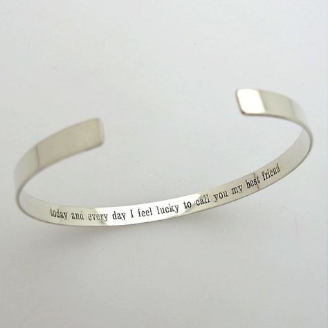 Personalized Cuff Bracelets, Engraved Bangle Bracelet, Quote Bracelet, Silver Bracelet Designs, Engraving Projects, Silver Engraved Bracelet, Customised Bracelets, Engraved Bangle, Engraved Cuff