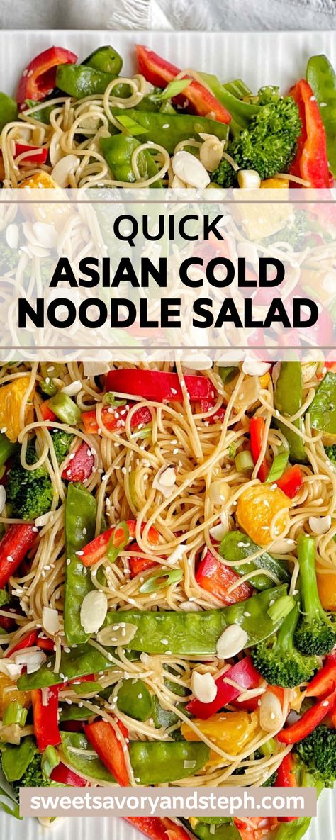 Egg Noodle Salad Recipes Cold, Cold Asian Recipes, Cold Meals For Summer, Cold Meals For Dinner, Refrigerator Salads, Cold Side Dishes For A Crowd, Cold Summer Meals, Cold Summer Dinners, Asian Cold Noodle Salad