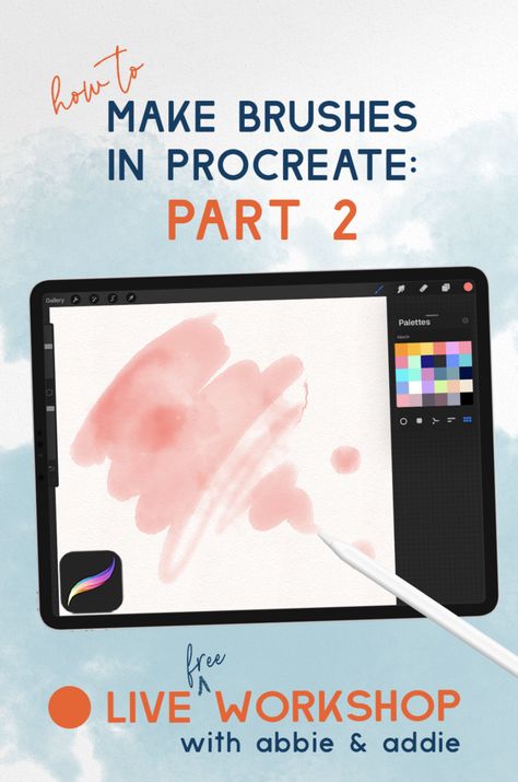 Make Brushes in Procreate Series: Part 2 — wooly pronto Procreate Videos, Procreate Classes, Make Brushes, Oil Painting Brushes, Brushes In Procreate, Procreate Brushes Download, Procreate Tutorials, Best Procreate Brushes, Basic Watercolor