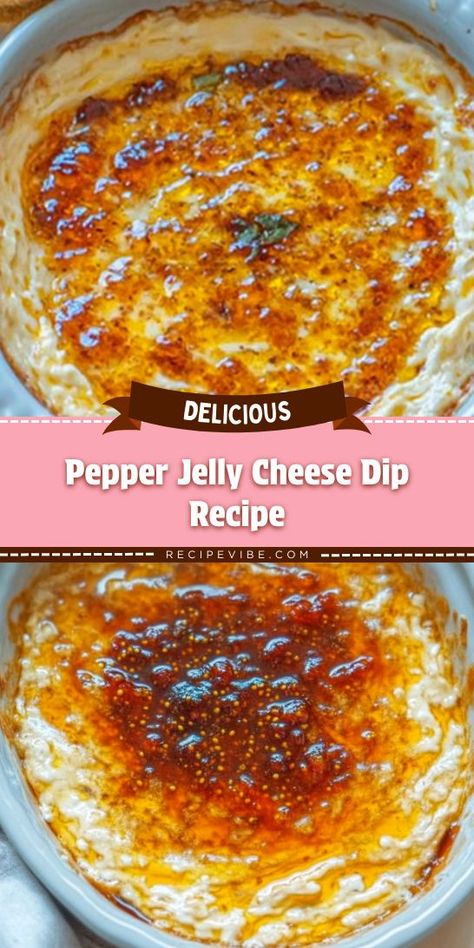 Craving a simple yet flavorful appetizer that wows? This Pepper Jelly Cheese Dip Recipe is the answer, featuring a luscious mix of cream cheese and zesty pepper jelly. Be sure to pin this easy dip recipe for a go-to option at your next potluck or game day! Easy Hot Cheese Dip Recipes, Jezebel Dip Recipe, Best Dip In The World Recipe, Appetizer With Cream Cheese Simple, Dips With Cheese, How To Eat Pepper Jelly, Easy Yummy Thanksgiving Sides, Harry And David Dip, Hot Pepper Jelly Cheese Balls