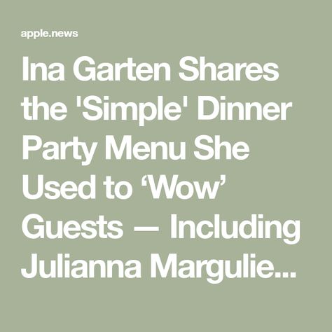 Ina Garten Shares the 'Simple' Dinner Party Menu She Used to ‘Wow’ Guests — Including Julianna Margulies! — People Xmas Dinner Recipes, Coffee Granita, Best Ina Garten Recipes, Ina Garden, Julianna Margulies, Ina Garten Recipes, Country Ham, Xmas Dinner, Simple Menu