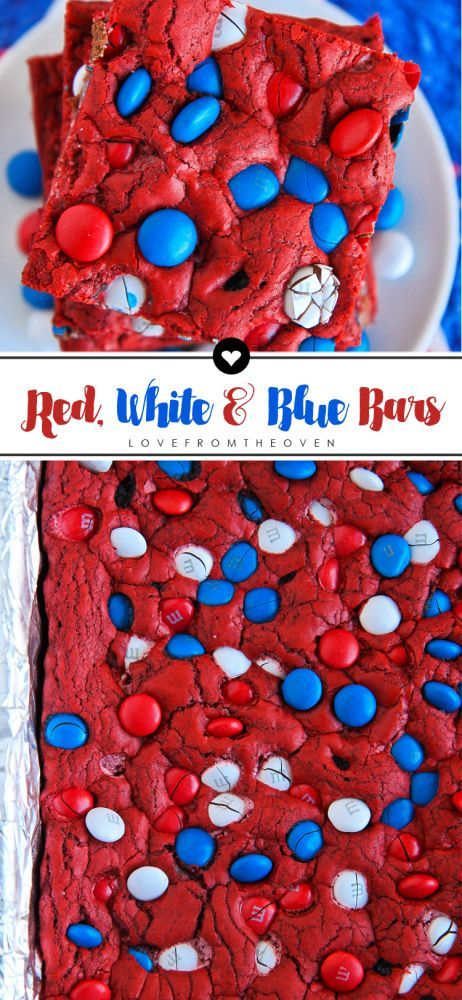 Red Velvet Cookie Bars Recipes, Red Velvet Cookie Bars, 4th July Food, Love From The Oven, Dessert Parfait, Patriotic Food, Patriotic Desserts, 4th Of July Desserts, Red Velvet Cookies