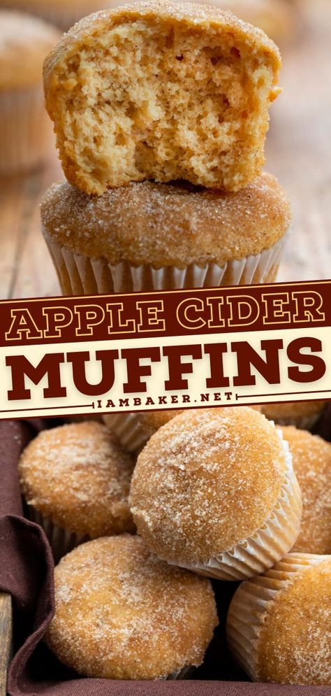 Cider Muffins, Apple Cider Muffins, Fall Bake Sale, Fall Muffins, Apple Cider Recipe, Apple Recipe, Fall Baking Recipes, Bake Sale Recipes, Easter Breakfast